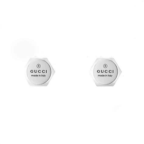 black gucci stud|Gucci trademark earrings.